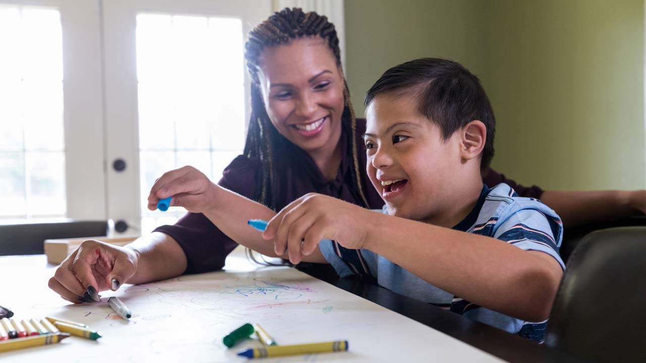 Women with disabled kid